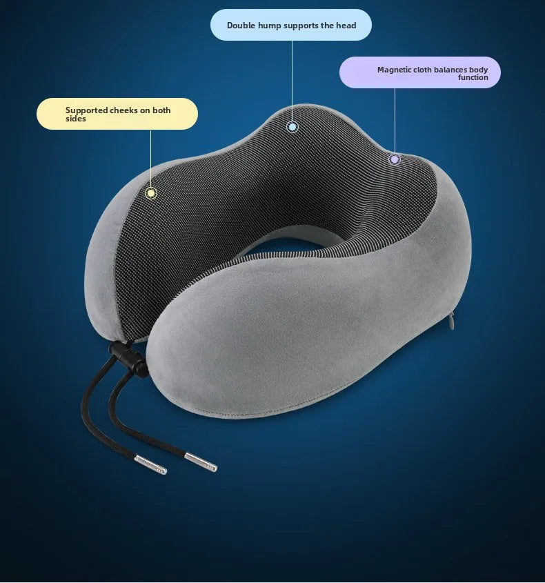 U Shaped Memory Foam Travel Neck Pillow - Soft & Comfortable for Travel