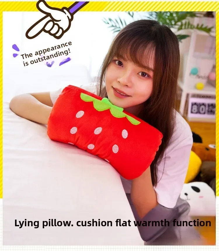 Kids Cartoon Plush Hand Pillow & Hand Warmer - Cute Winter Arm Pillow Children's Gift