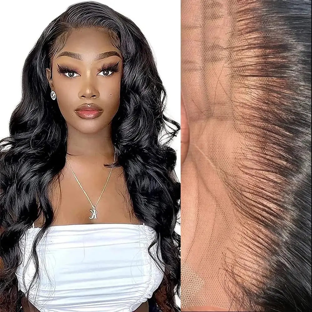 4x4 & 13x4 Transparent Lace Front Wig 100% Remy Human Hair Straight Body Wave Deep Wave Water Wave Kinky Curly