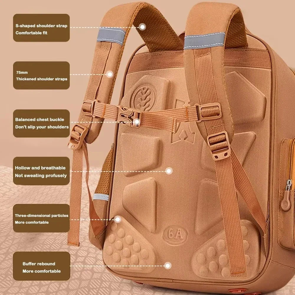 Capybara School Bag -Waterproof Backpack for Kids & Students