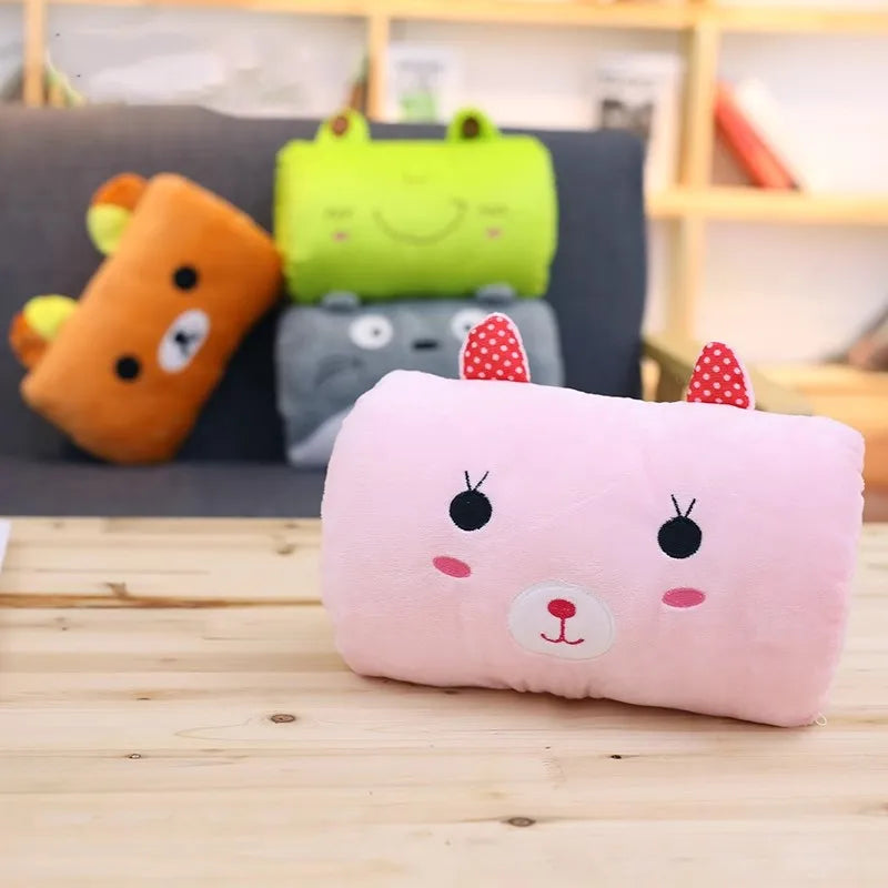 Kids Cartoon Plush Hand Pillow & Hand Warmer - Cute Winter Arm Pillow Children's Gift