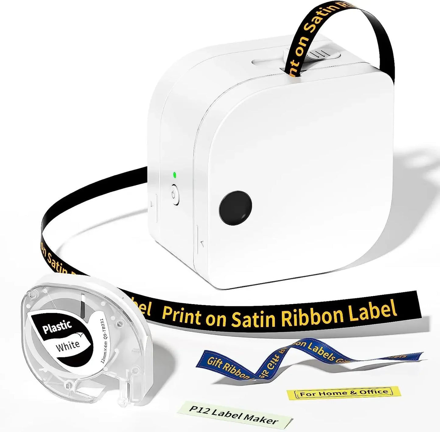 P12 Mini Bluetooth Labe Maker- Portable Sticker Printer with Multiple Templates