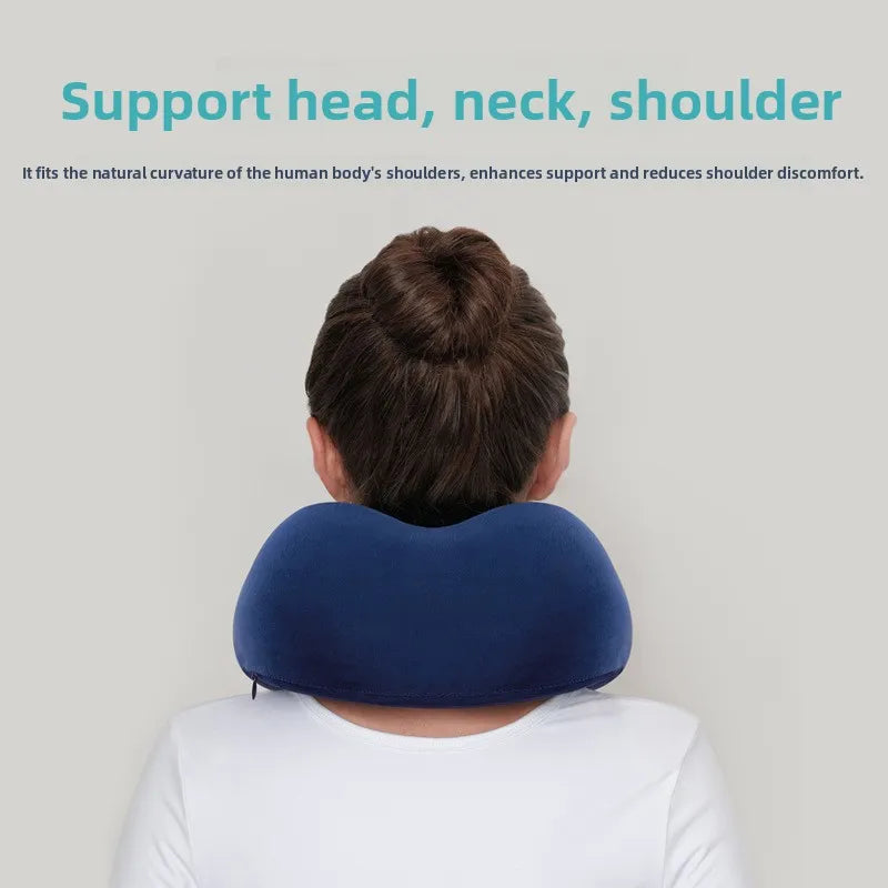 U Shaped Memory Foam Travel Neck Pillow - Soft & Comfortable for Travel