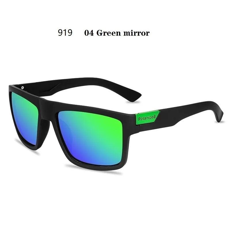 Fashion Square Polarized Sunglasses for Men- Vintage Designer UV400 Shades
