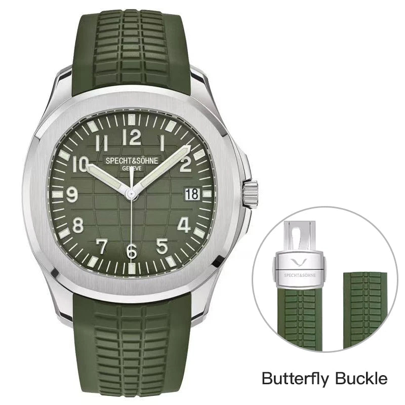 Specht & Shone Automatic Mechanical Sport Watch - Sapphire Crytal, Luminous 50M Waterproof