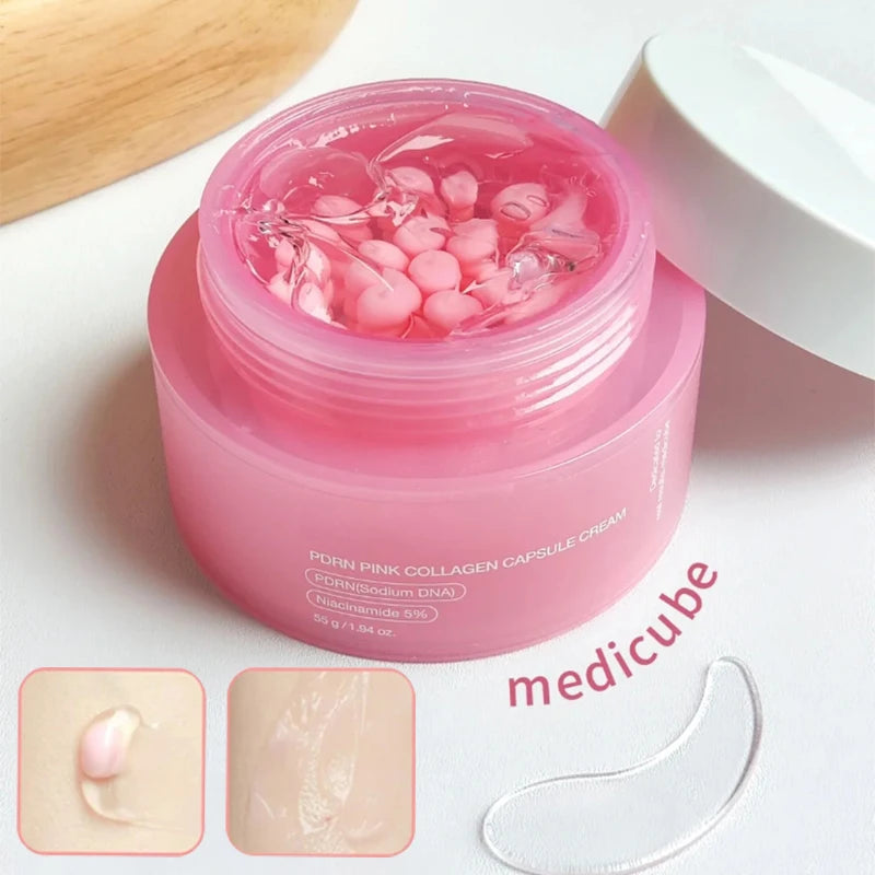PDRN Pink Collagen Capsule Cream-Niacinamides & Skin Renewal Moisturizer