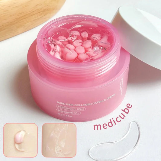PDRN Pink Collagen Capsule Cream-Niacinamides & Skin Renewal Moisturizer