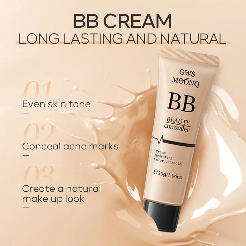 Full Coverage BB Cream - Long - Lasting Liquid Foundation & Concealer