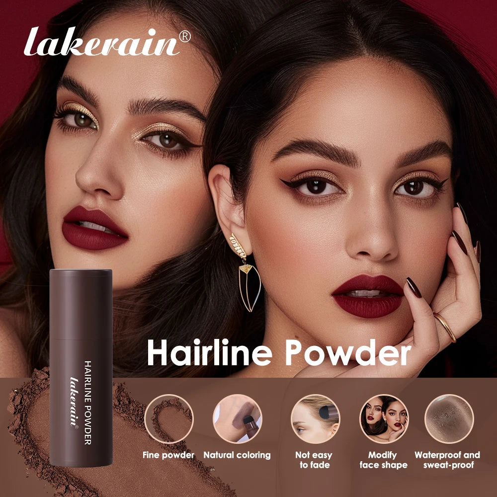 Lake rain Hairline Powder Natural Hair & Eyebrow Gap Filer Instant Fuller Look
