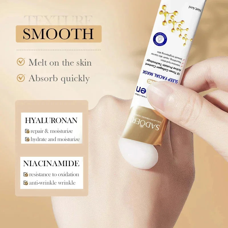 Collagen Sleeping Face Masks- Moisturizing & firming Overnight Treatment