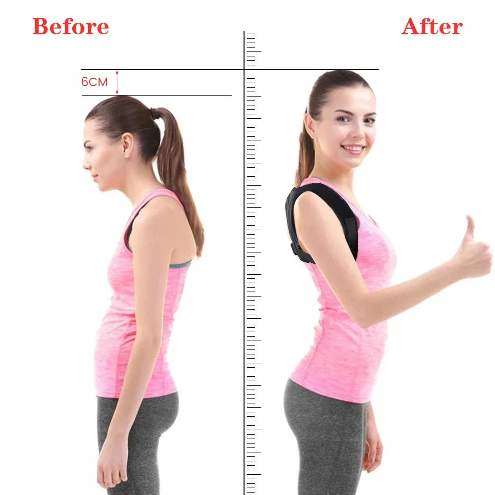 Adjustable Posture Corrector Belt Back & Shoulder Support Brace for Men & Women