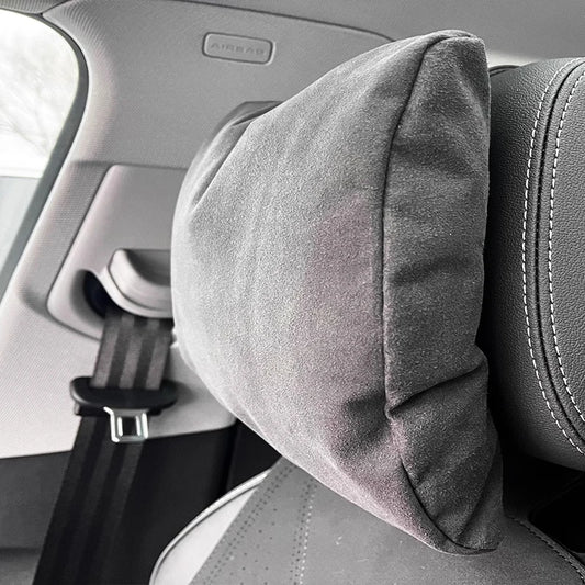 Car Seat Neck Support Pillow- Soft Headrest Cushion for Driver & Passenger