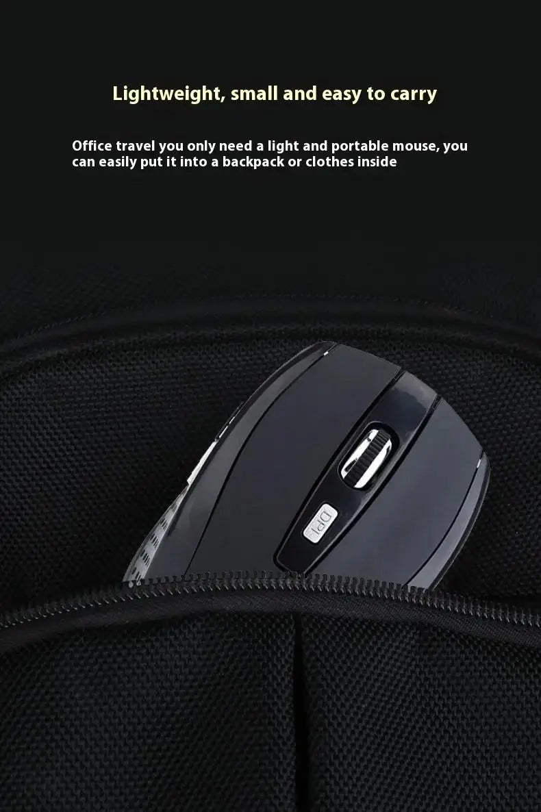 2.4G Wireless Mouse - Silent Portable Rechargeable Ergonomic Computer Mouse