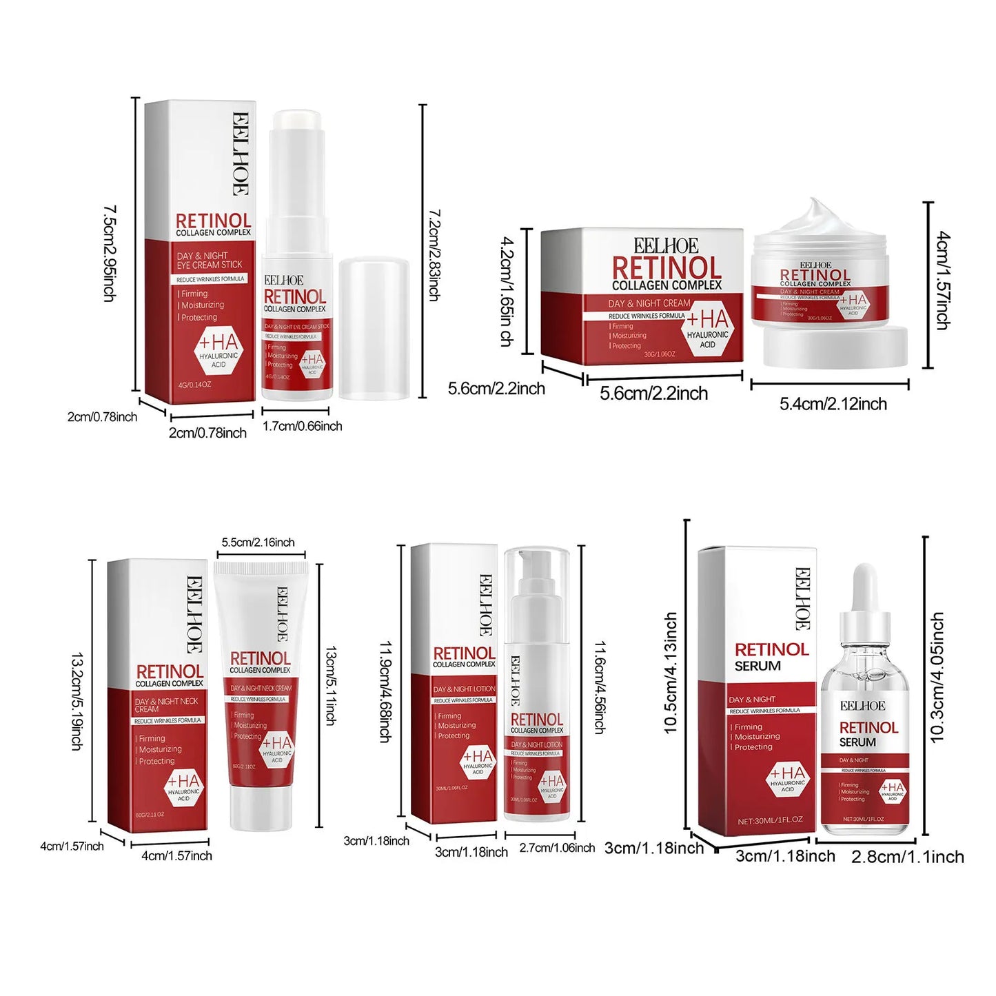 Retinol Skin Care Serum Set - Hydrating & Brightening