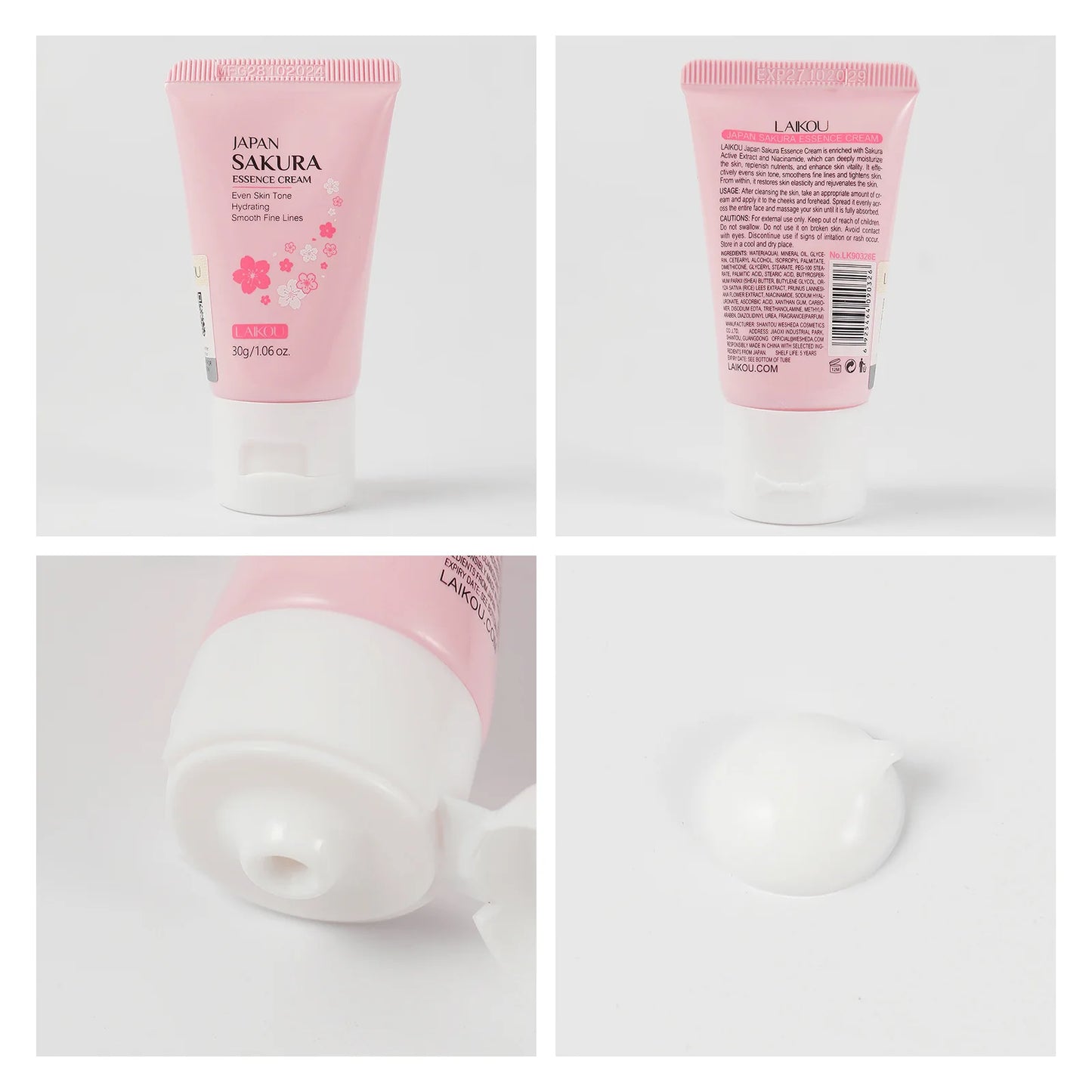 LAIKOU Sakura Face Cream - Brightening & Moisturizing 30g