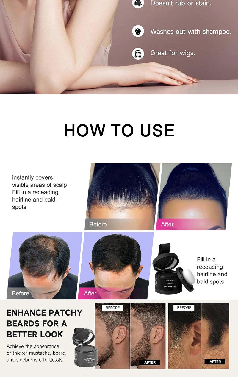 Hairline Shadow Power-Instantly Conceal Thinning Hair & Receding Hairline