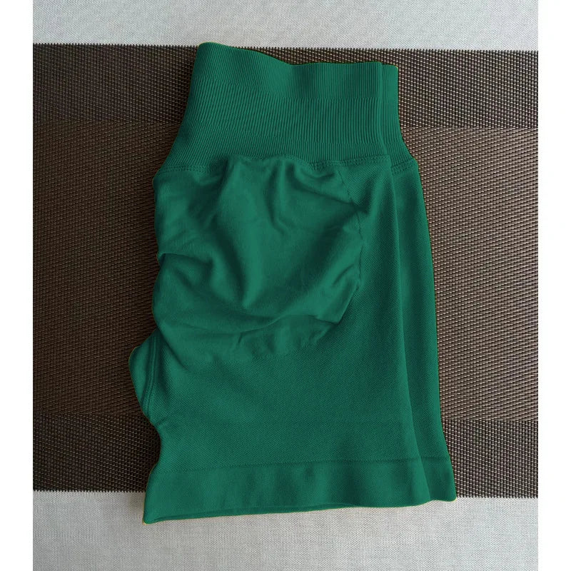 Women's High Waisted Seamless Fitness Shorts
