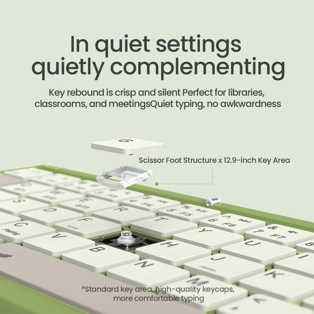 NILLKIN Foldable Bluetooth Keyboard with Touchpad - Rechargeable Wireless for iOS Android Windows