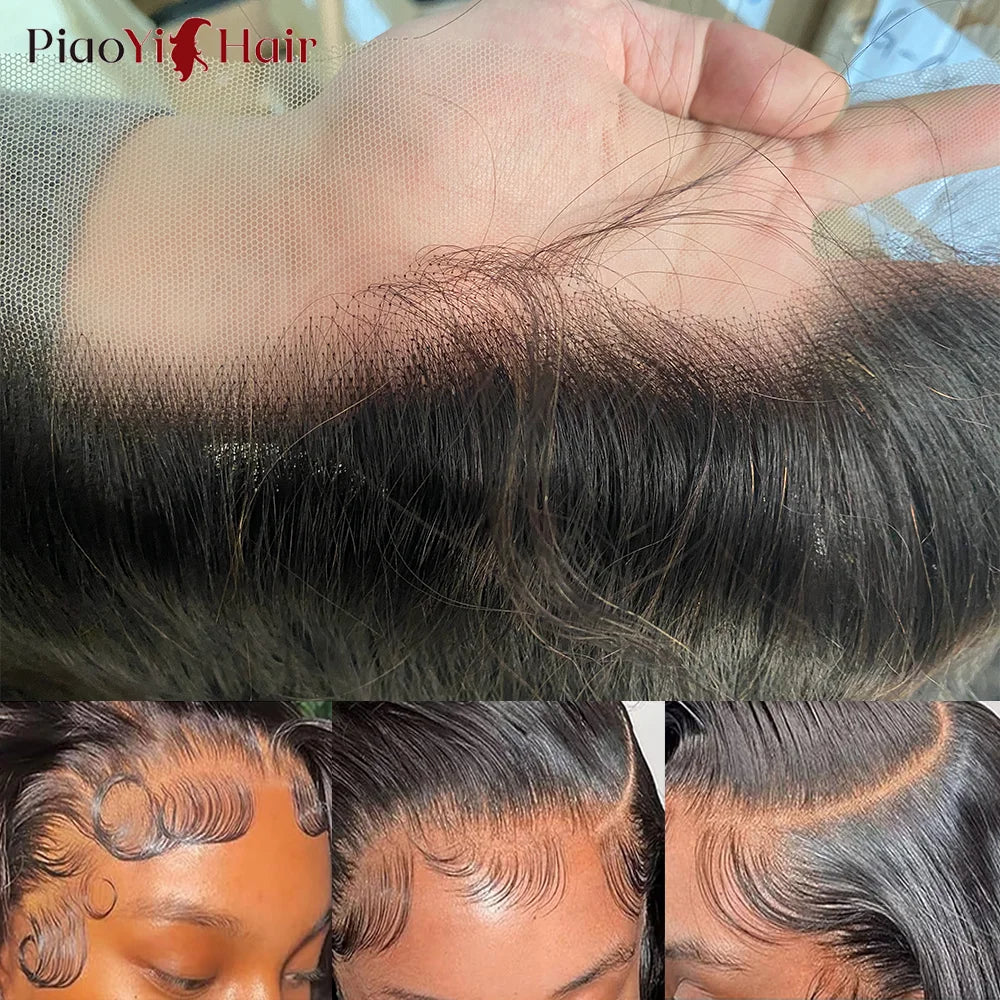 Body Wave HD Lace Front & Clouser - 100% Virgin Brazilian Human Hair 4x4, 5x5, 2x6, 13x4, 13x24 Inches