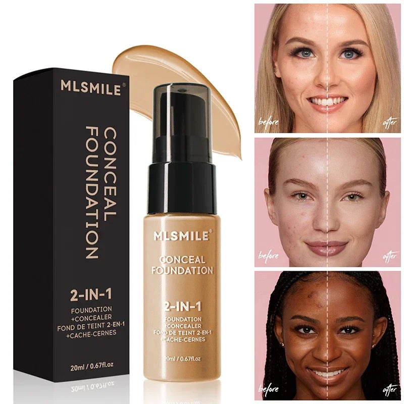 Face Foundation Cream Oil-Control Matte BBCream Waterproof Lasting Concealer