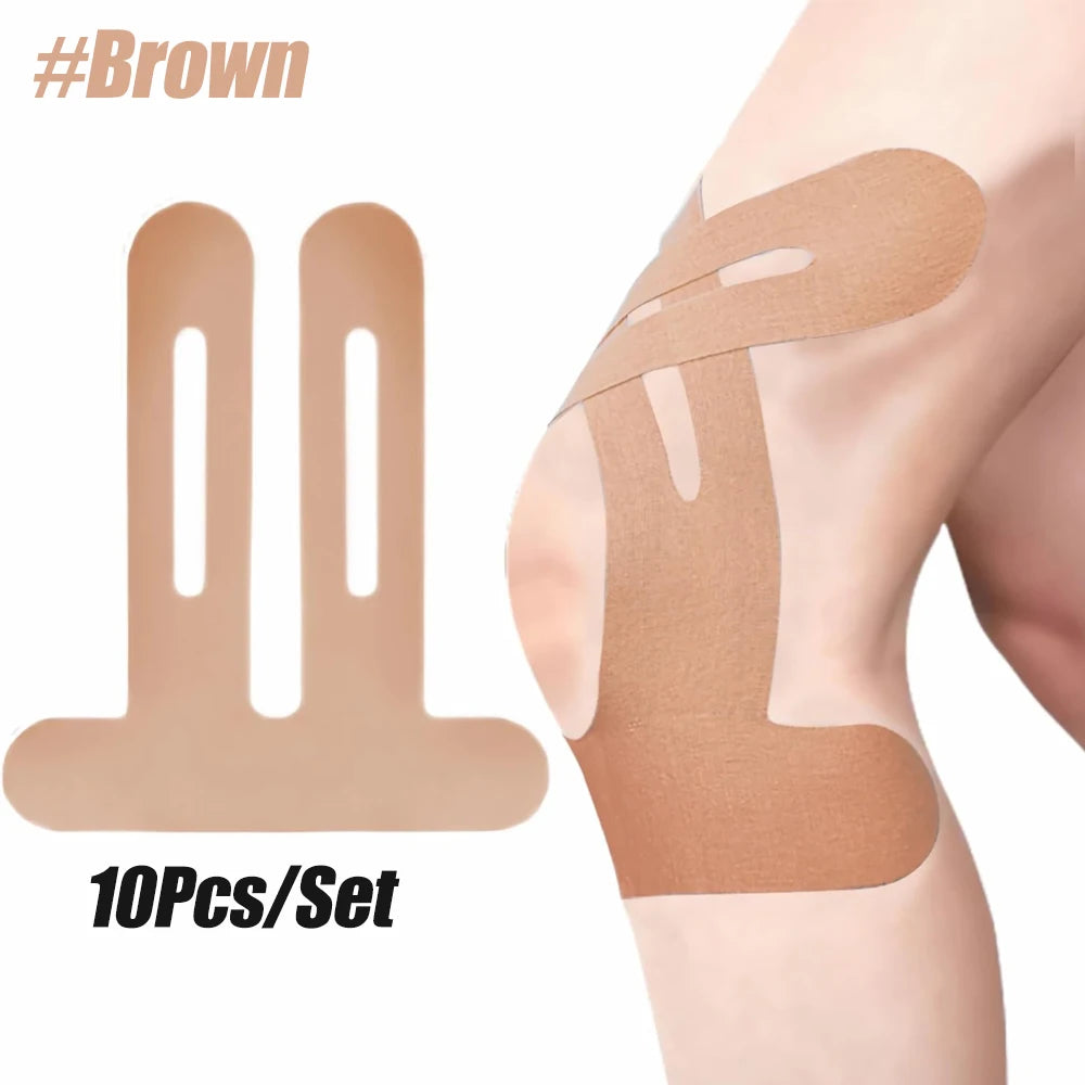Professional Kinesiology Tape 10-Pack - Waterproof Athletic Tape for Muscle Stability & Active Support