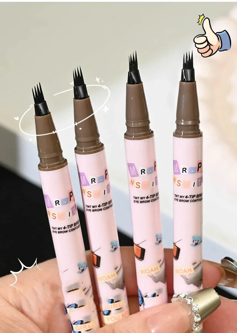 Waterproof Eyebrow Pencil - 4 Prong Tip Long Lasting