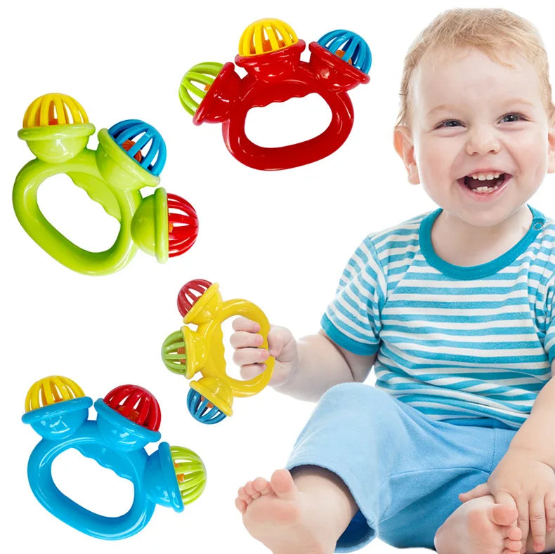 Baby Hand Rattle Ball Toy for Newborns 1-4 PCS