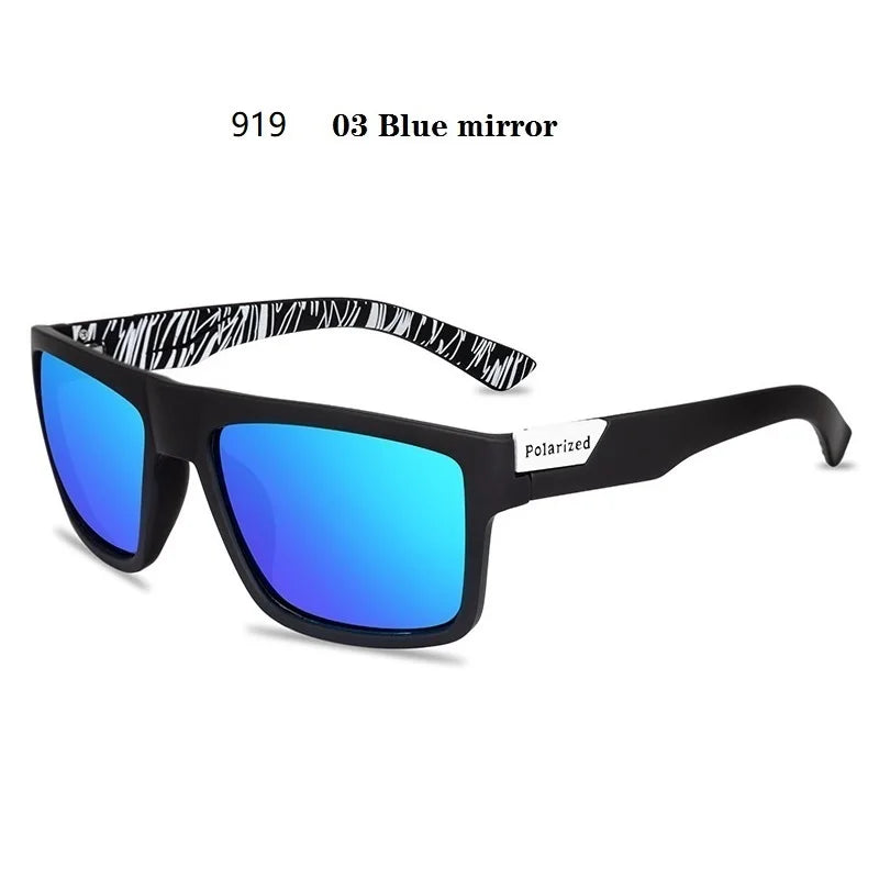 Fashion Square Polarized Sunglasses for Men- Vintage Designer UV400 Shades