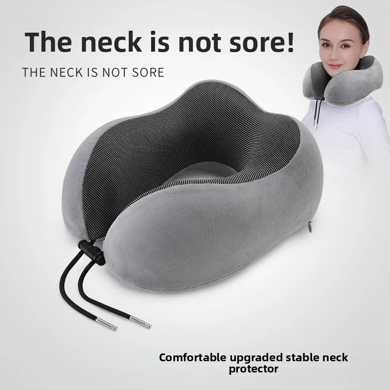 U Shaped Memory Foam Travel Neck Pillow - Soft & Comfortable for Travel