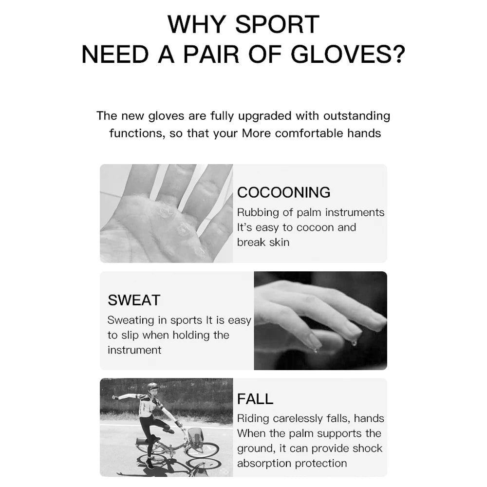Breathable Cycling & Gym Gloves Fingerless Workout Gloves for Men & Women