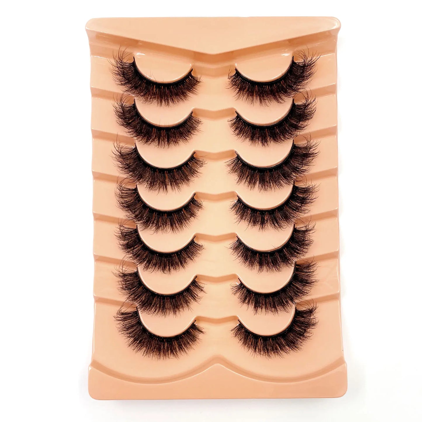 7 Pairs 3D Mink Full False Eyelashes Thick Dramatic Faux Lashes Wholesale Full Set