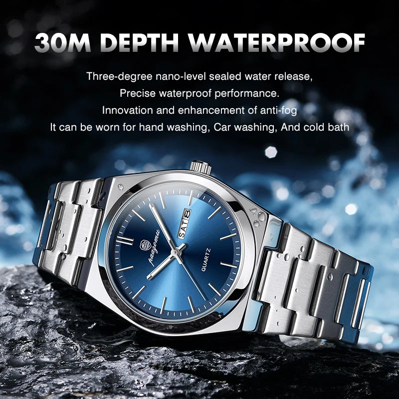 PAAZOMU Luxury Quartz Men's Watch Sport Waterproof Wristwatch