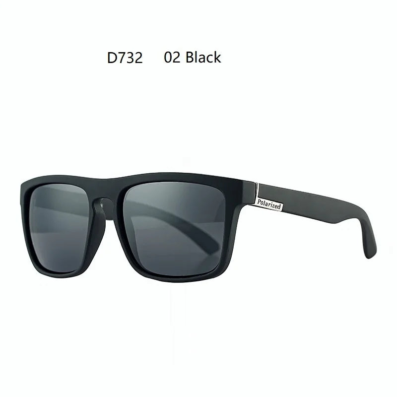 Fashion Square Polarized Sunglasses for Men- Vintage Designer UV400 Shades