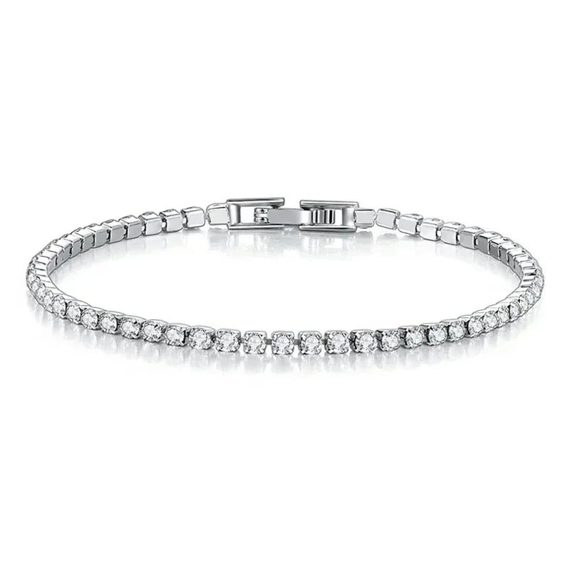 925 Sterling Silver Hip-Hop Tennis Bracelet | High Quality Luxury Unisex Jewelry