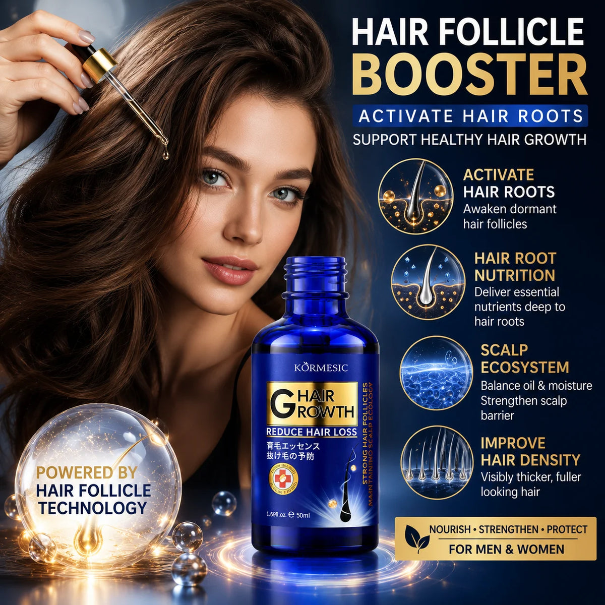 Hair Growth Serum Anti Hair Loss Treatment & Scalp Care Oil-50ml