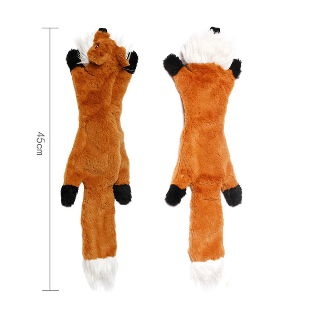 Funny Simulated Animal Plush Squeaky Dog Toy – Stuffingless Chew Toy for Dogs