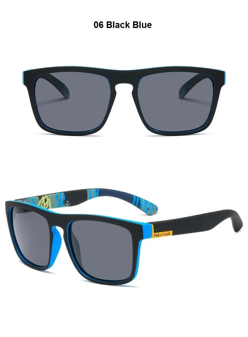 Fashion Square Polarized Sunglasses for Men- Vintage Designer UV400 Shades