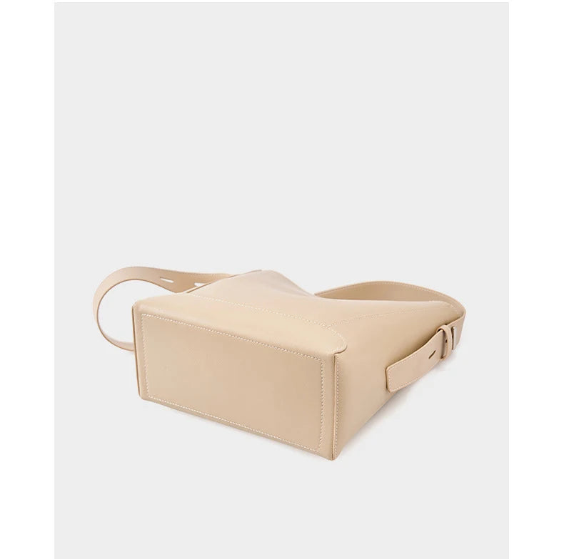 2025 Genuine Leather Buket Bag - Designer Crossbody Shoulder Bag for Women