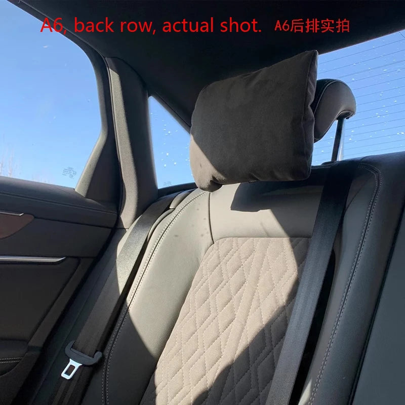 Car Seat Neck Support Pillow- Soft Headrest Cushion for Driver & Passenger