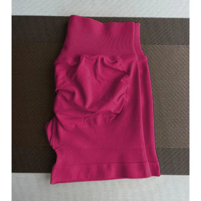 Women's High Waisted Seamless Fitness Shorts