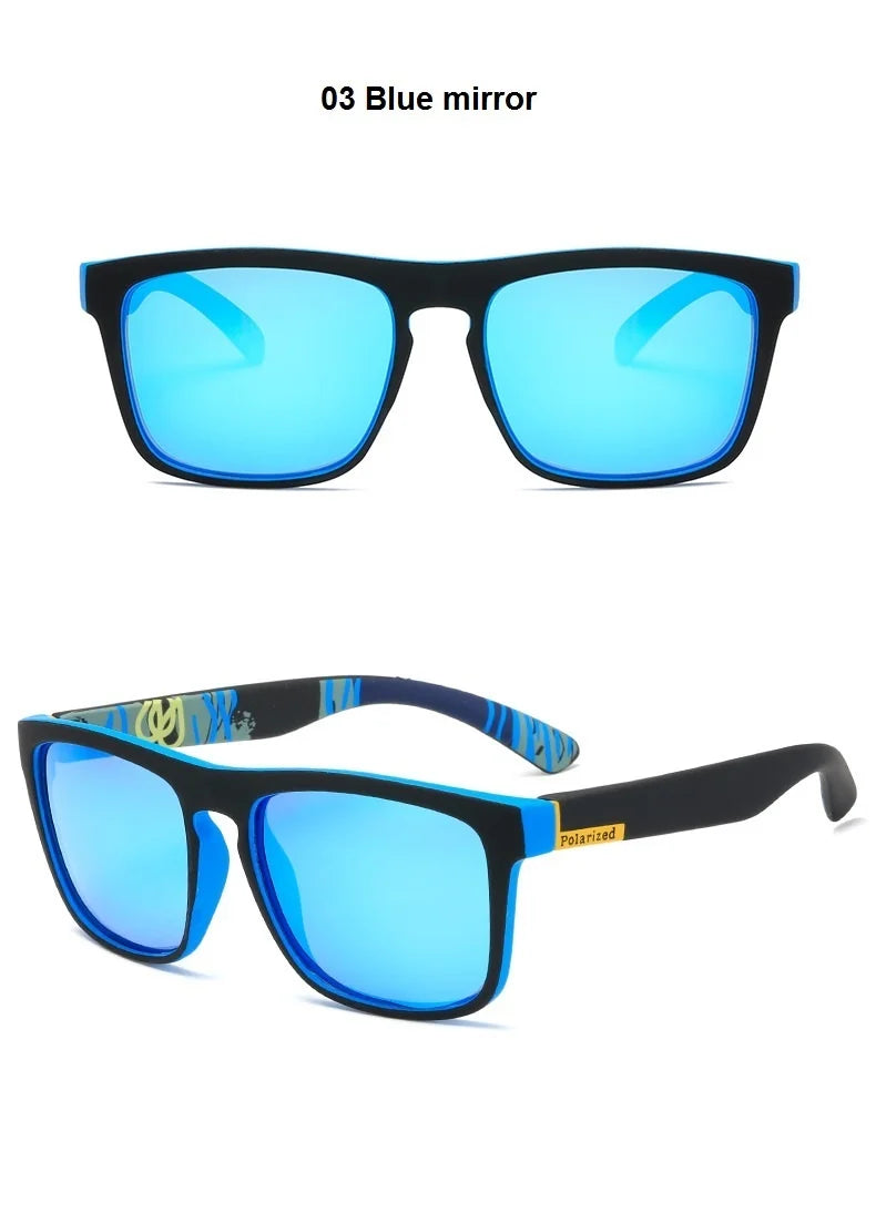 Fashion Square Polarized Sunglasses for Men- Vintage Designer UV400 Shades