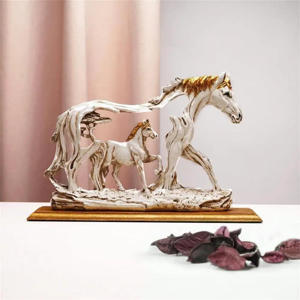 Horse Sculpture Resin Indian Galloping Horse Statue