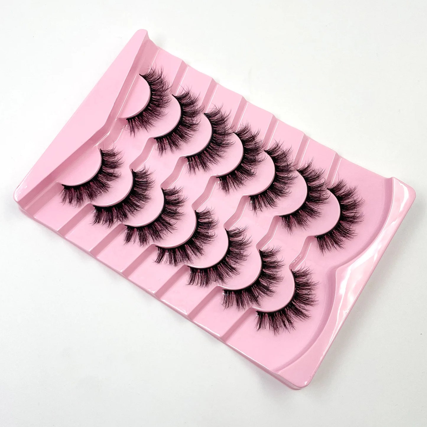 7 Pairs 3D Mink Full False Eyelashes Thick Dramatic Faux Lashes Wholesale Full Set
