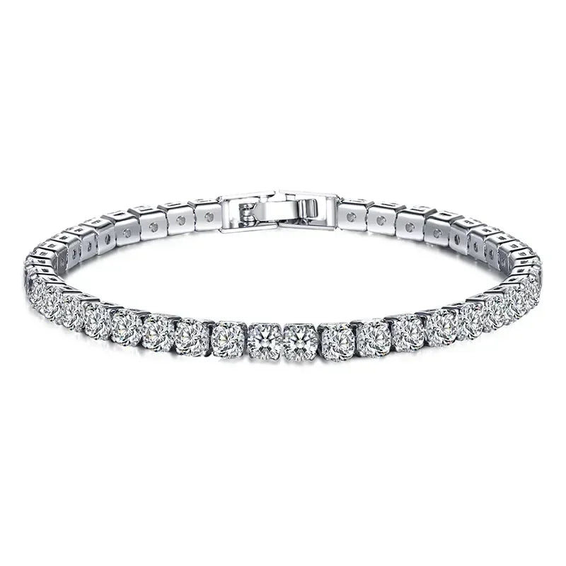 925 Sterling Silver Hip-Hop Tennis Bracelet | High Quality Luxury Unisex Jewelry