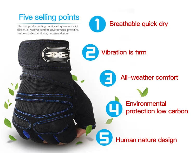 Gym Gloves for Men & Women Weightlifting Wristband Gloves for Fitness & Cycling