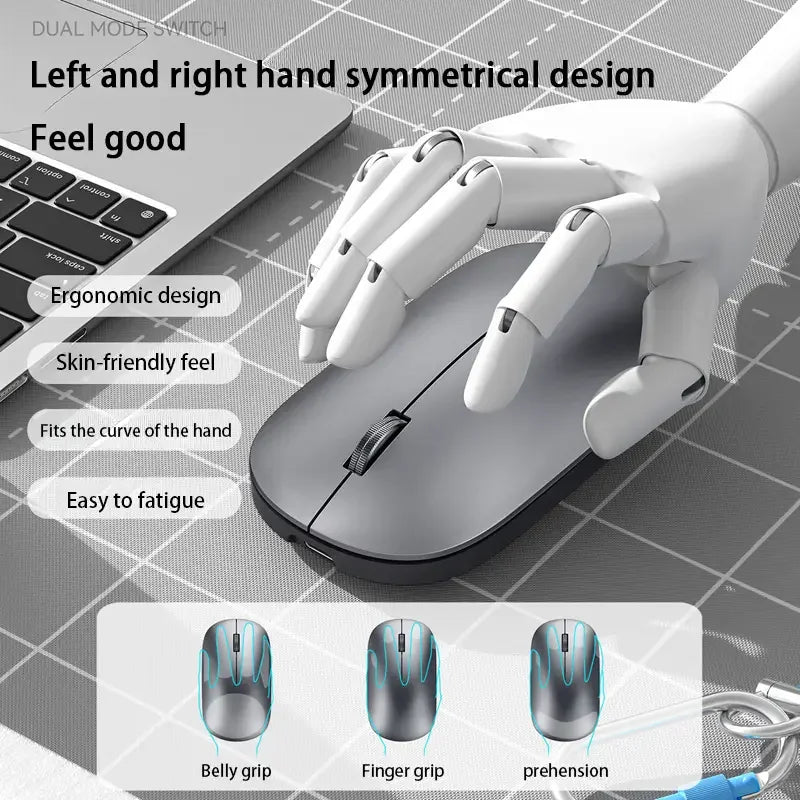Wireless Mouse Type -C Charging - Silent Click Portable Ergonomic Computer Mouse