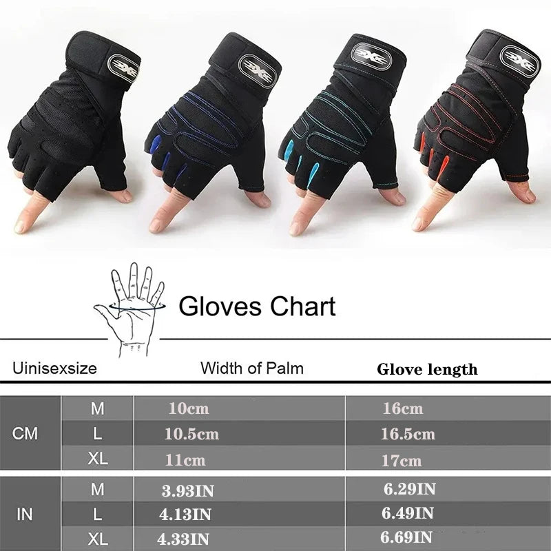 Gym Gloves for Men & Women Weightlifting Wristband Gloves for Fitness & Cycling