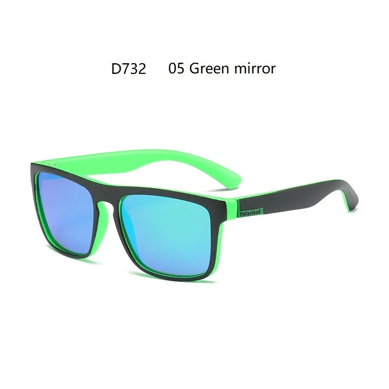 Fashion Square Polarized Sunglasses for Men- Vintage Designer UV400 Shades