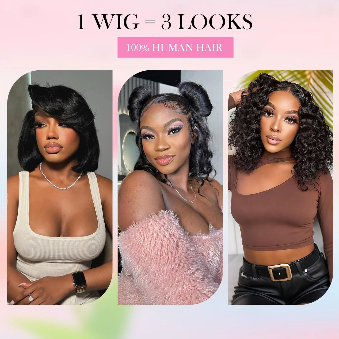 Premium HD Lace Front Bob Wig - Glueless Human Hair