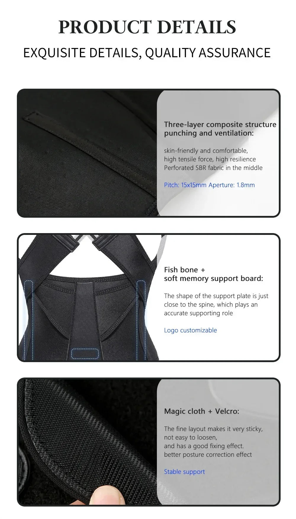 Posture Corrector for Women & Men Adjustable Back Shoulder Brace for Upper Spine
